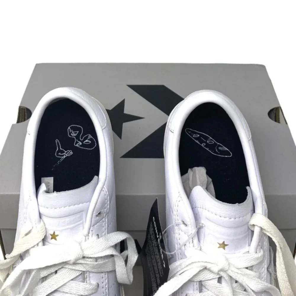 Converse CONS One Star Pro AS Low Top White Women Leather Size Sneakers 168658C - Picture 10 of 10